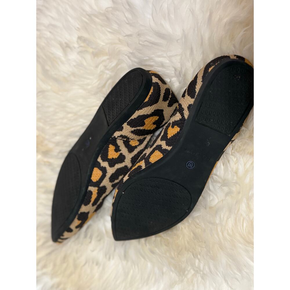 Rothy’s The Point Flats - Leopard Print - Size W8 - image 3